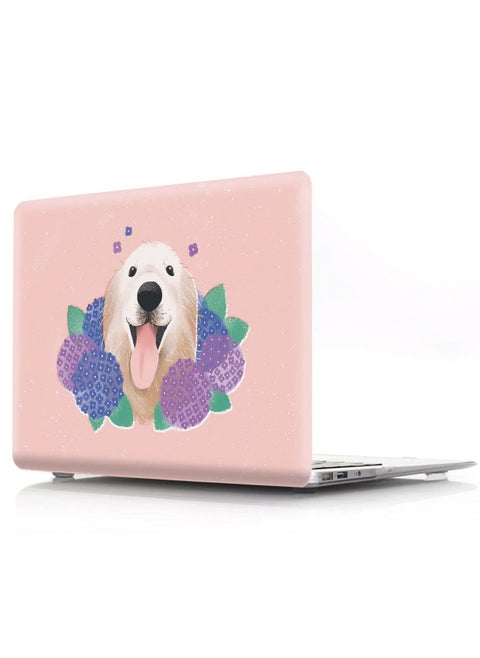 For Apple MacbookPro13 Laptop Case 16 Inch Pro Protective Case 15.4 Cute Series-Color:Kz-400 Smiling Cute Dog-Applicable Models:15pro With Touch Bar (a1707/a1990)
