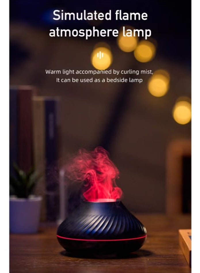 Essential Oil Colorful Air Aroma Diffuser Humidifier 130ml,7 Flame Color Noiseless For Home, Office, Yoga With Auto-Off Protection