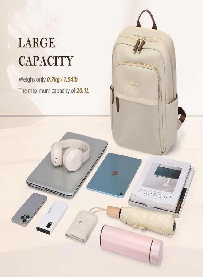 GOLF QUALITY Travel Backpack for Women Waterproof Carry On Bag Business Weekender Hiking Multilayer Laptop Bag,16 Inch, B-apricot, 16Inch - Image 5