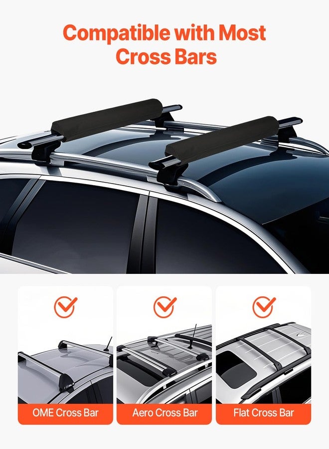 VEVOR Inflatable Soft Roof Rack Bars, 37.6-Inch Universal Car Roof Rack Pads, 88LBS Loading Luggage Kayak Carrier with 2 Tie-Down Straps & Ropes, Hand Air Pump, Storage Bag for Canoes Surfboards SUPs - Image 2