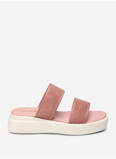 GNIST Textured Double Strap Flatform Sandals by Styli  - Image 5