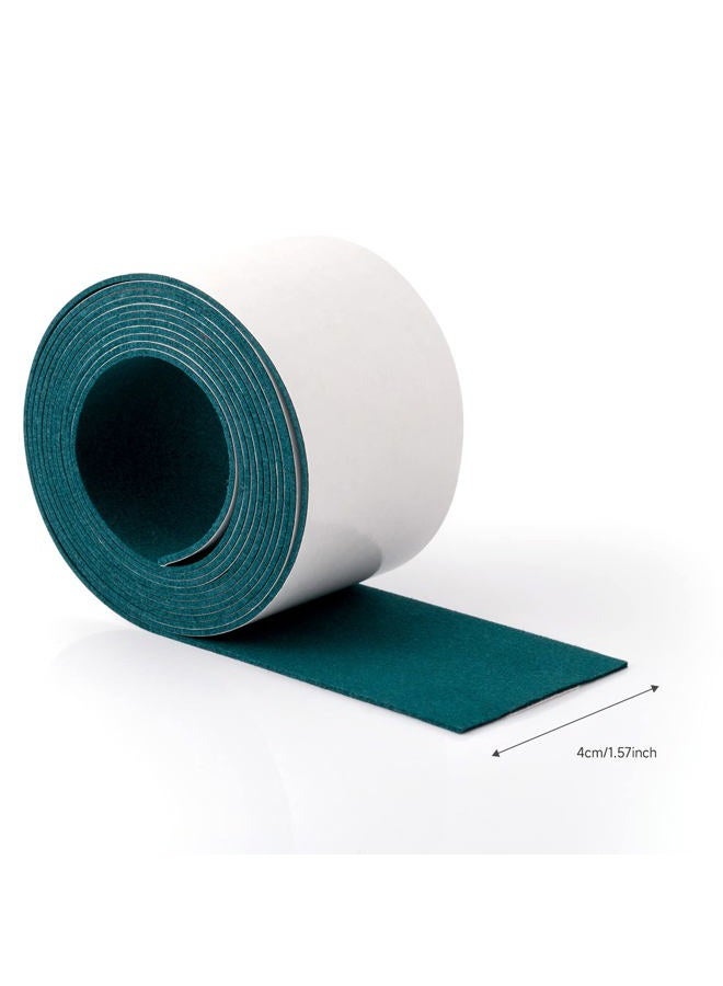FOSHIO Micro Fiber Felt for Squeegee Edge Wrapping 2 Meters Length - Dark Green Suede Felt to Cover The Edges of Hard Card Squeegees - Image 2