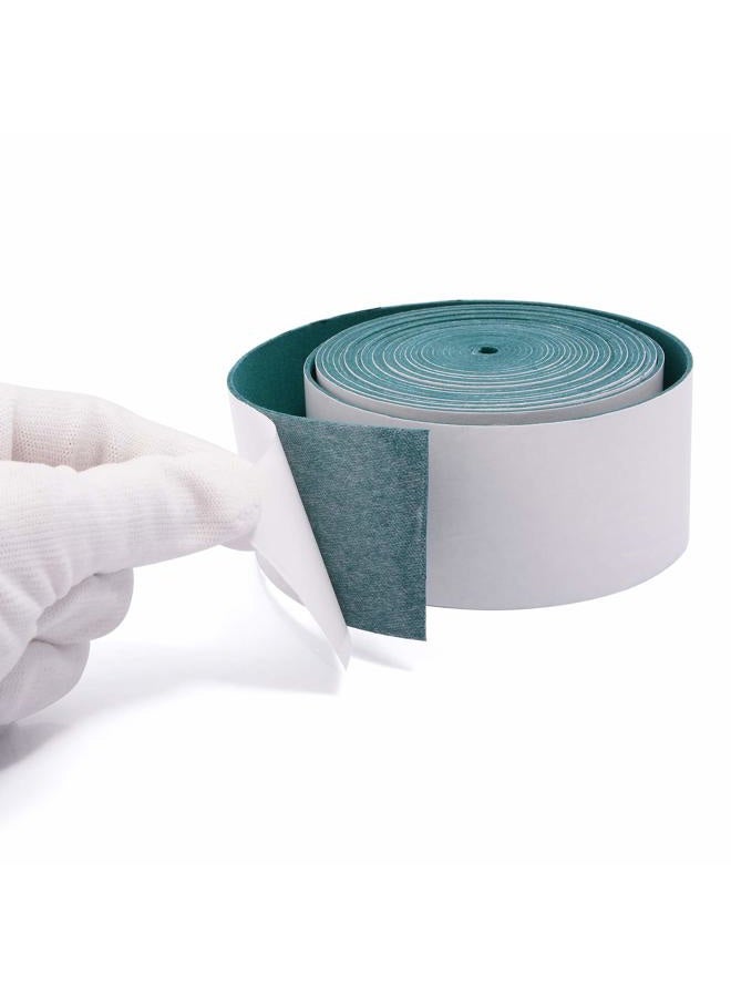FOSHIO Micro Fiber Felt for Squeegee Edge Wrapping 2 Meters Length - Dark Green Suede Felt to Cover The Edges of Hard Card Squeegees - Image 3