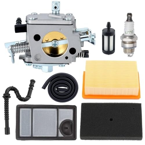 Butom TS400 Carburetor Maintenance Kit for Sthil TS 400 TS400 Concrete Cut-Off Saw Tillotson HS-274E with Air Filter Fuel Line Spark Plug Replace 4223 120 0600 - Image 1