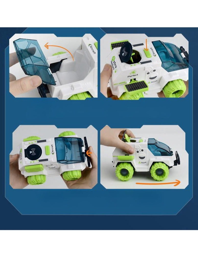 MIXDE Rocket Ship Toys for Kids with Space Shuttle, Astronaut FiguresToys and Space Rover - Image 5