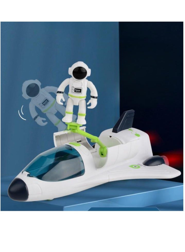 MIXDE Rocket Ship Toys for Kids with Space Shuttle, Astronaut FiguresToys and Space Rover - Image 3