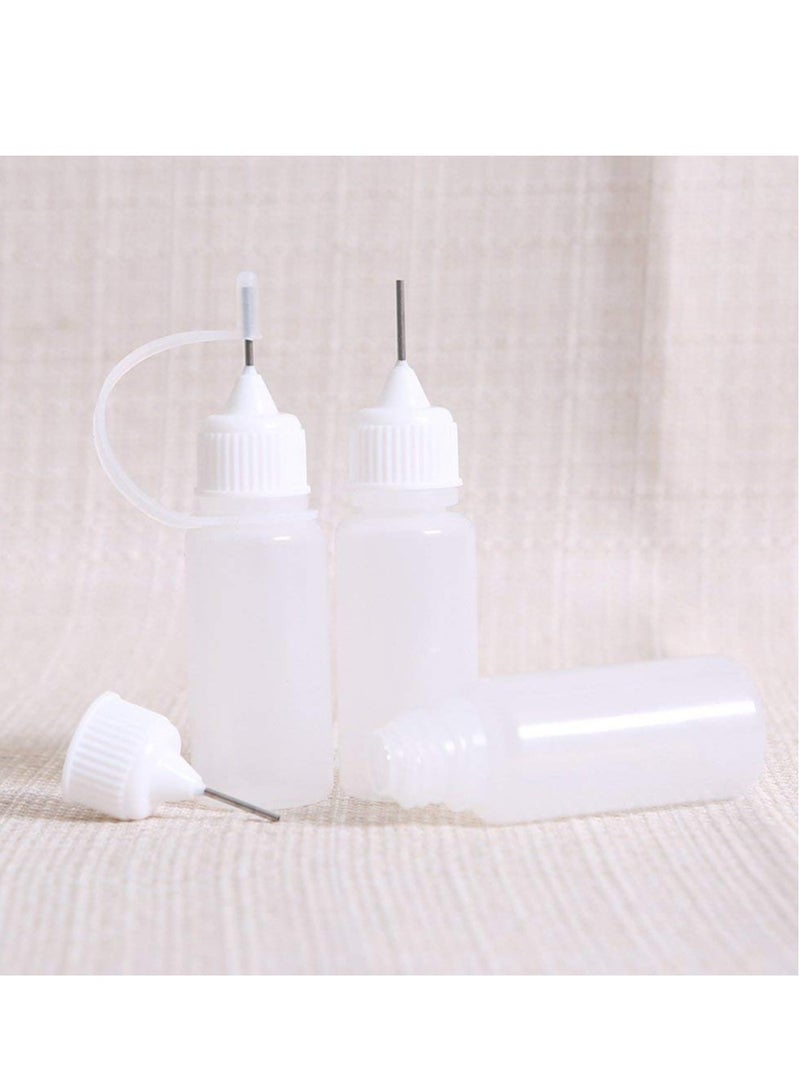 10 قطع 10 مل زجاجة تطبيق طرف إبرة دقيقة زجاجة تطبيق الغراء أداة لف الورق DIY زجاجة دقيقة زجاجة إبرة زجاجة ضغط - Image 4