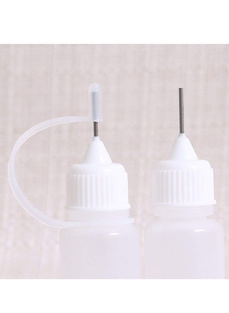 10 قطع 10 مل زجاجة تطبيق طرف إبرة دقيقة زجاجة تطبيق الغراء أداة لف الورق DIY زجاجة دقيقة زجاجة إبرة زجاجة ضغط - Image 2