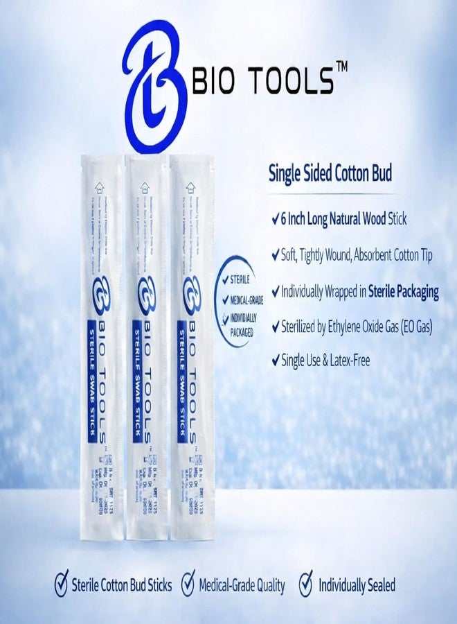 Bio Tools® Sterile Cotton Swab Stick - Individual Packs ET0 Sterilized (Pack of 100 pcs.) - Image 4