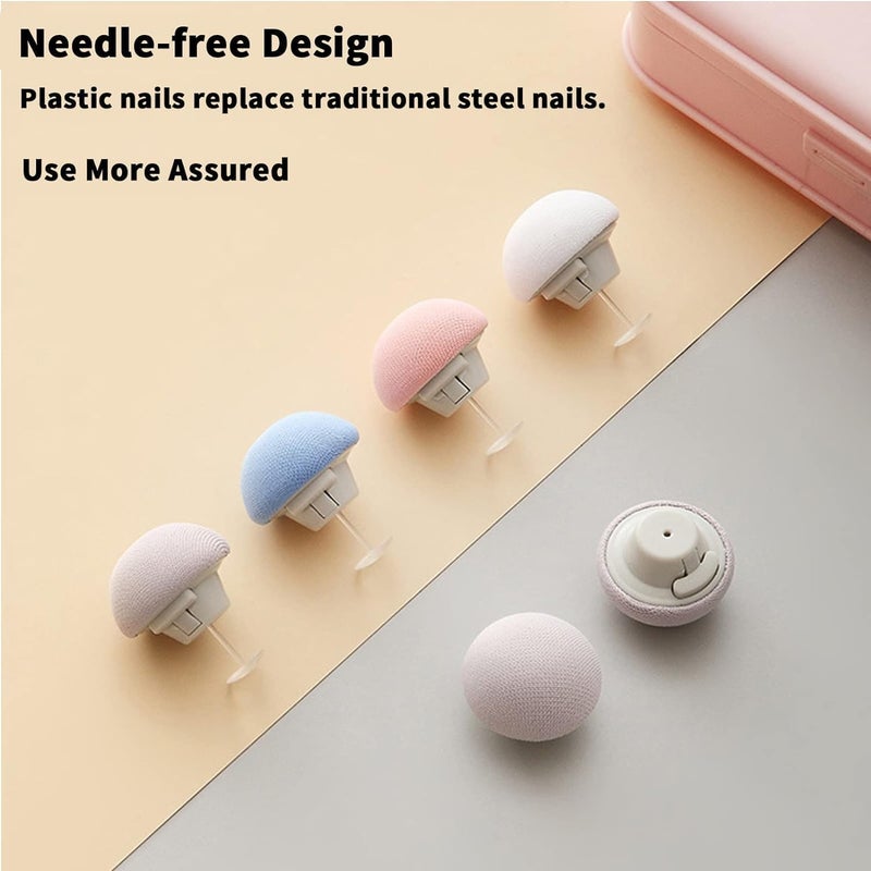 CLICKSWIFT CLICKSWIFT Bedsheet Mushroom Quilt Clip Anti-Slip Blanket Buckles Duvet Cover Fastener Clip One Key to Unlock Quilt Holder Fixator Grippers 4 Pcs Random Color - Image 4