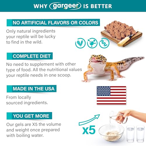 Gargeer Leopard Gecko Food 3oz. Complete Gel Diet for Both Juveniles and Adults. Proudly Made in The USA, Using Premium Ingredients, Fortified Gourmet Formula. Enjoy! - Image 4