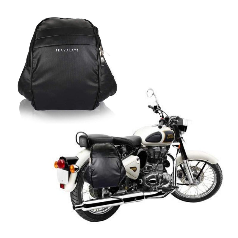 TRAVALATE® Polyester Water-Resistant Motorcycle Saddle Bag, Universal Side Bag/Saddle/Travel Bag/Carrier for All Bike - Image 1