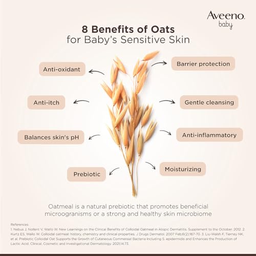 Aveeno Baby Soothing Relief Moisture Cream 100G 24-Hour Protection Dry, Itchy, Sensitive Skin|Clinically Proven|Active Oats|Us Pediatrician Recommended|Hypoallergenic, Fragrance-Free & Paraben-Free - Image 4
