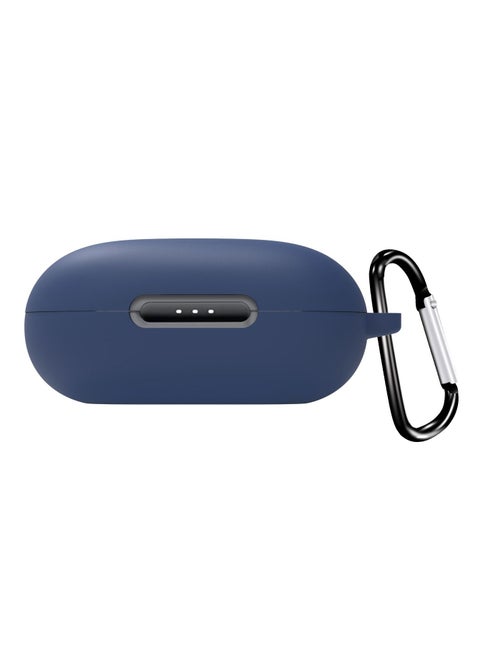Silicone Case For Anker SoundCore Space A40 Case Cover With Carabiner Soft Shockproof Wireless Headphone Protective Shell