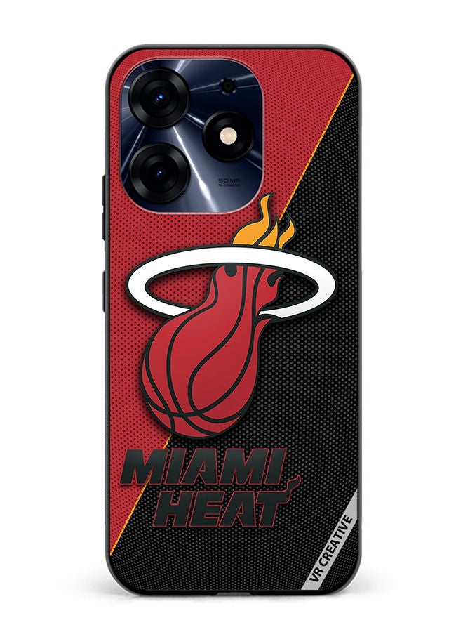 VR CREATIVE Protective Case Cover For Tecno Spark 10 Pro Miami Heat Design Multicolour - Image 1