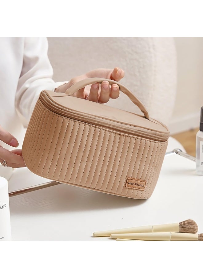 بلومنغ تايم حقيبة مستحضرات التجميل ، حقيبة غسيل كعكة السفر ، بو سعة كبيرة الراقية حقيبة التخزين المحمولة ، حقيبة تخزين السفر غسل - Image 1