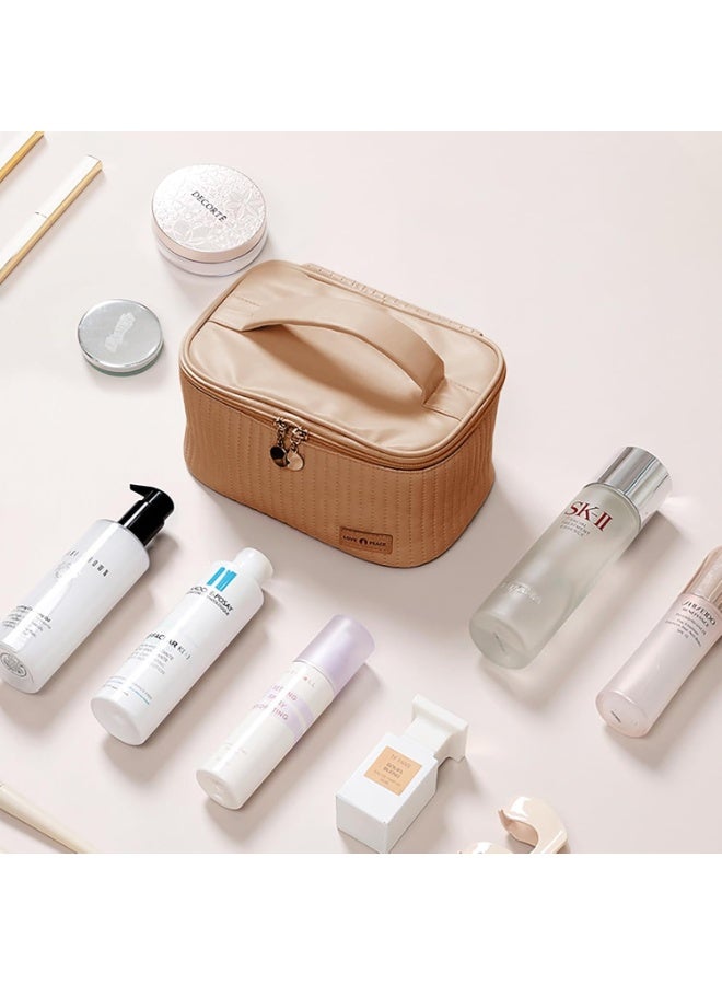 بلومنغ تايم حقيبة مستحضرات التجميل ، حقيبة غسيل كعكة السفر ، بو سعة كبيرة الراقية حقيبة التخزين المحمولة ، حقيبة تخزين السفر غسل - Image 2