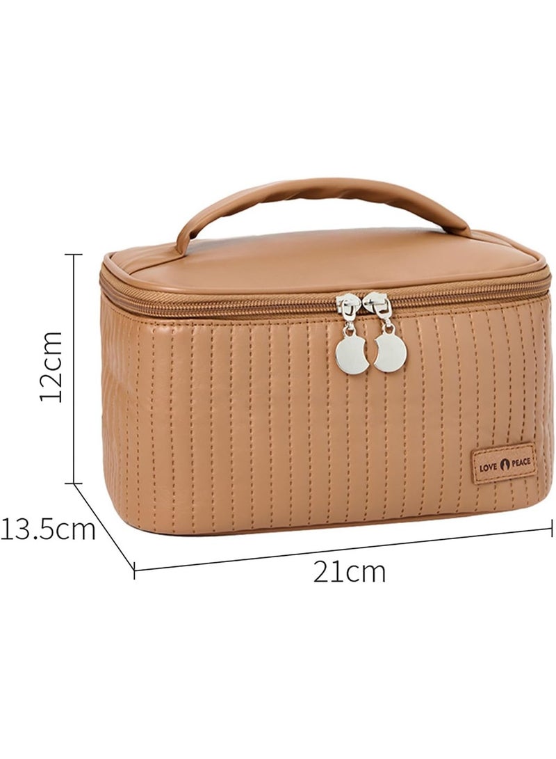 بلومنغ تايم حقيبة مستحضرات التجميل ، حقيبة غسيل كعكة السفر ، بو سعة كبيرة الراقية حقيبة التخزين المحمولة ، حقيبة تخزين السفر غسل - Image 3