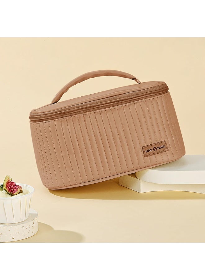 بلومنغ تايم حقيبة مستحضرات التجميل ، حقيبة غسيل كعكة السفر ، بو سعة كبيرة الراقية حقيبة التخزين المحمولة ، حقيبة تخزين السفر غسل - Image 5