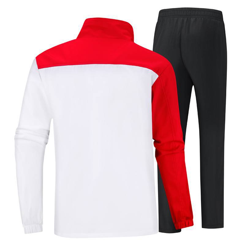 2023 National Fashion Sports Leisure Suit Jacket Vertical Collar Straight Leg Pants Men'S And Women'S General Code Group Training Clothes Printing Logo - Image 4