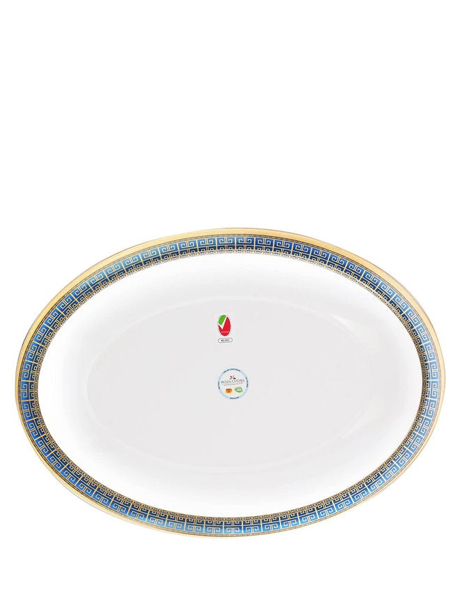 MODA CUCINA طبق تقديم بيضاوي كبير جداً من مودة كوتشينا من الميلامين