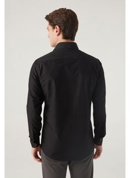 D'S DAMAT D'S Groom Slim Fit Black Italian Collar Shirt 2HF02ORT4185  - Image 5