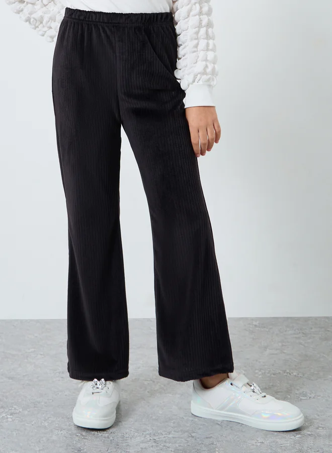 ستايلي ليقنز كوردروي بأرجل واسعة