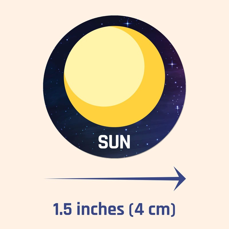 TownStix Planet Solar System Stickers for Kids, 1.5" - 20 Sheets, 200 Stickers - Image 3