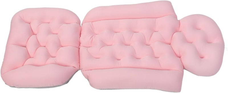 Full Body Bath Pillow, Bathtub Pillow with Non Slip Base, Ergonomic Breathable Mesh Cushion for Tub Spa Pool Outdoor Use, 90x38cm Foldable Quick Drying Bath Pillow (Pink) - Image 3