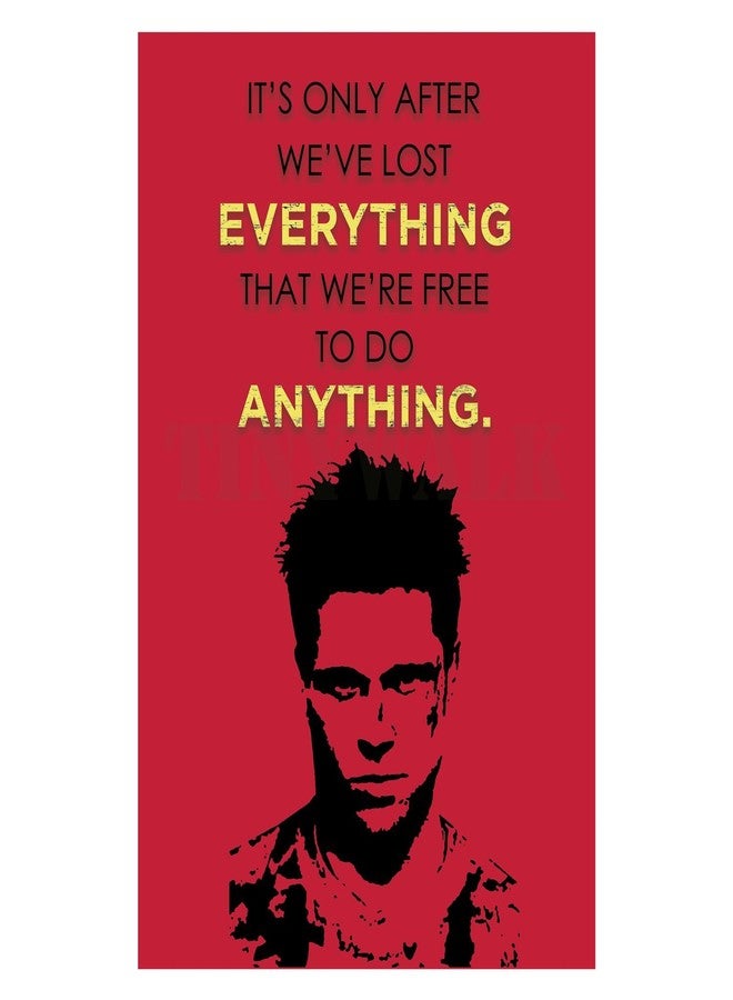 tinywalk 12 x 18 Inch Wall Decor Poster | Premium 300 GSM Thick Cardstock Prints with Double-Sided Tape | Aesthetic Wall Art for Living Room, Bedroom, Dorm & Home Decor | Fight Club - Image 1