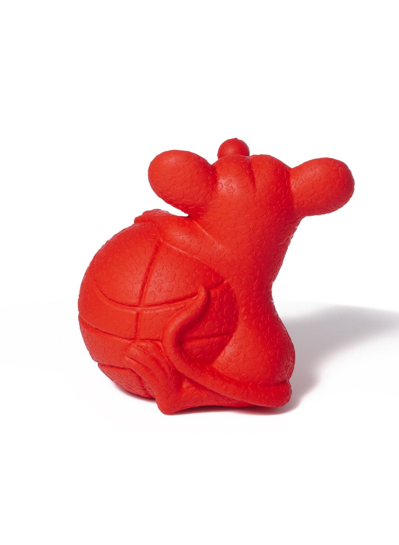 GULFLINK Non Toxic Natural Rubber Squeaky Toy for Dogs Red - Image 3