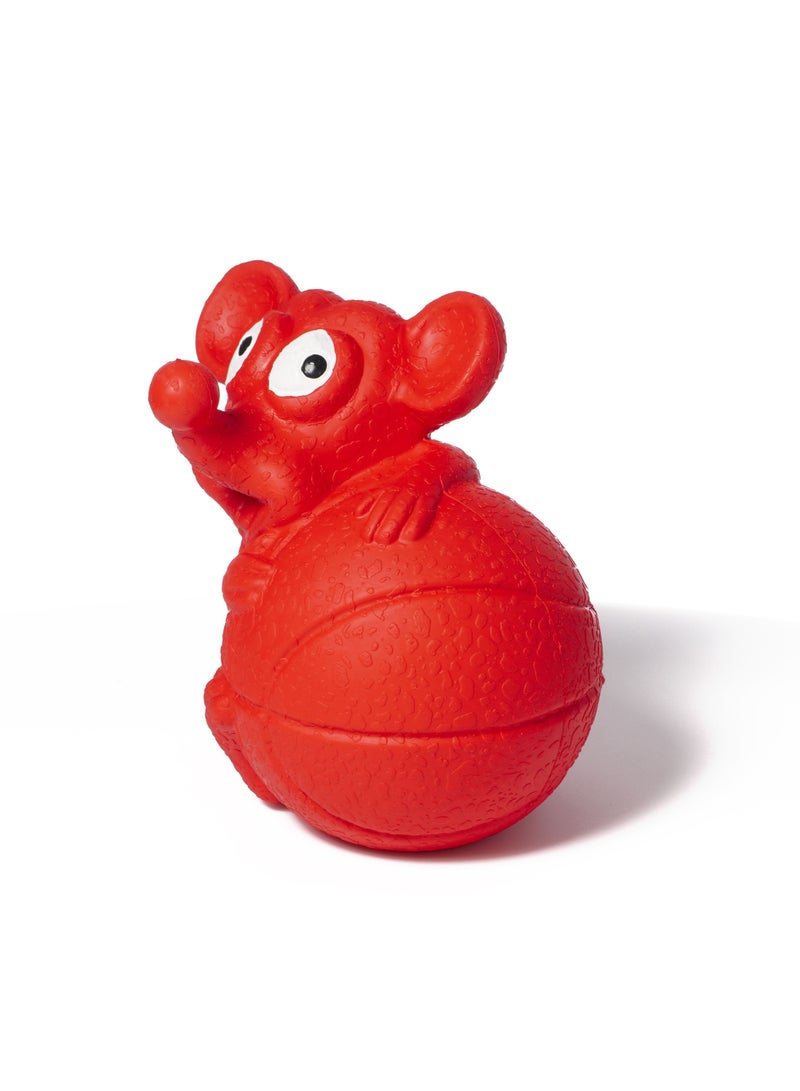 GULFLINK Non Toxic Natural Rubber Squeaky Toy for Dogs Red - Image 4