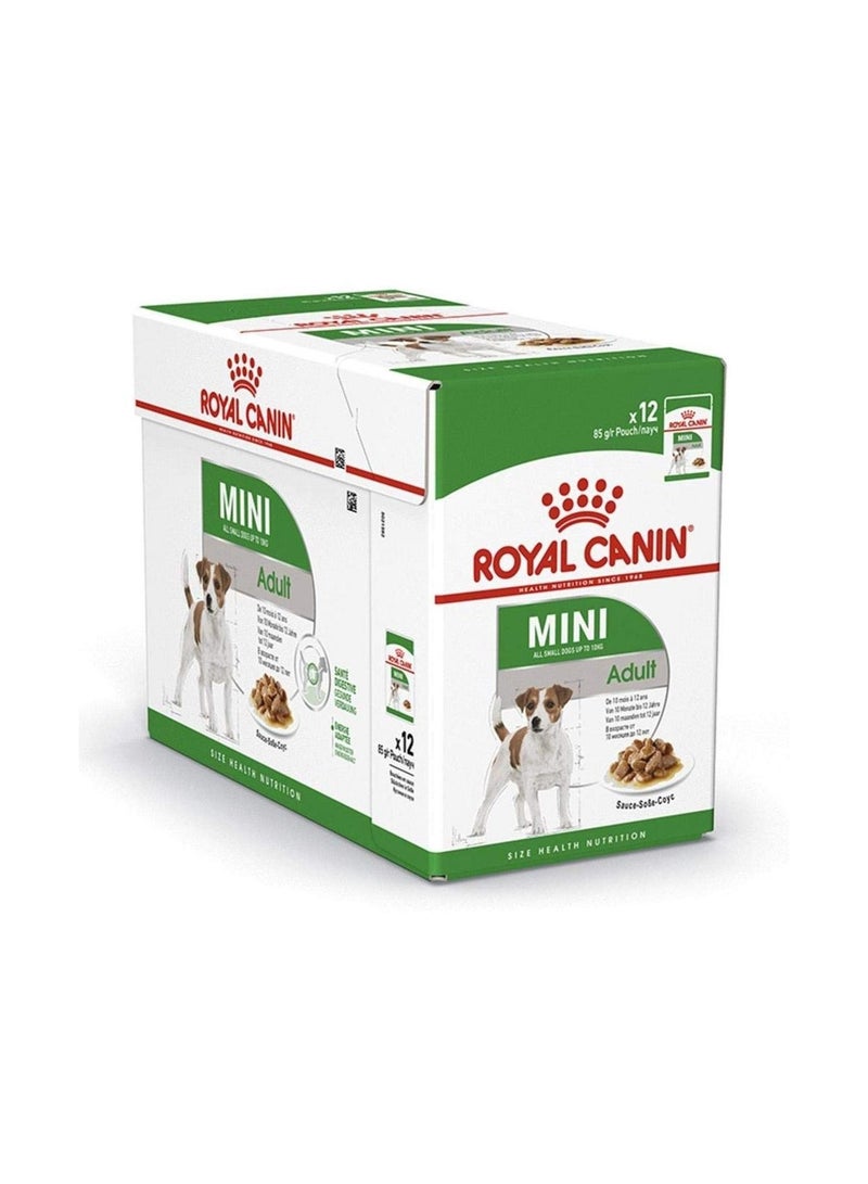 ROYAL CANIN Royal Canin - Mini Adult Dog Food 2kg & Wet Dog Food 12x 85g Bundle Pack - Image 2