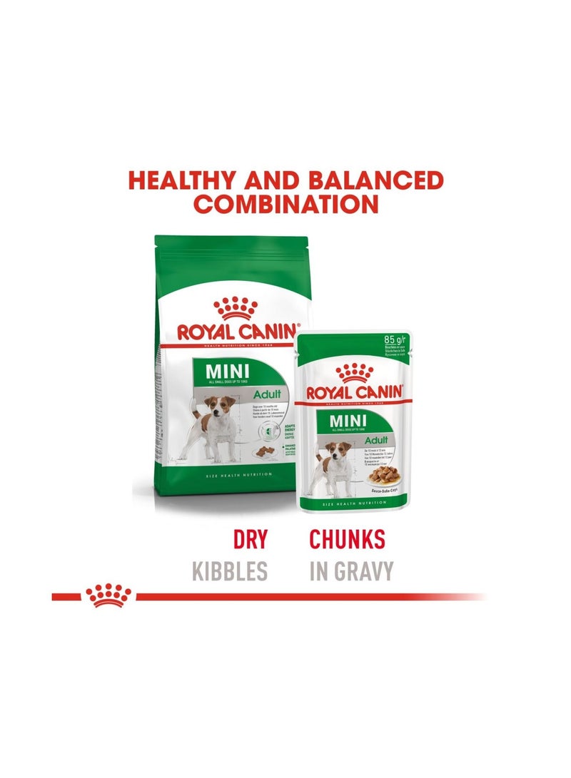 ROYAL CANIN Royal Canin - Mini Adult Dog Food 2kg & Wet Dog Food 12x 85g Bundle Pack - Image 3