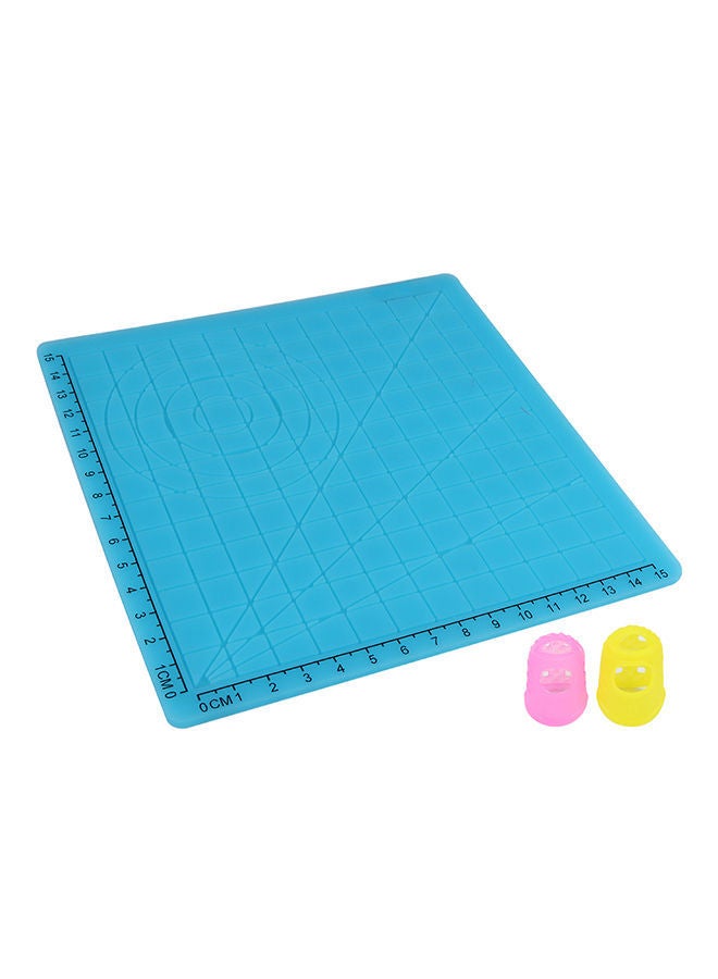 NIBEMINENT Type A 3D Printing Pen Design Mat Templates With Basic Shapes Blue