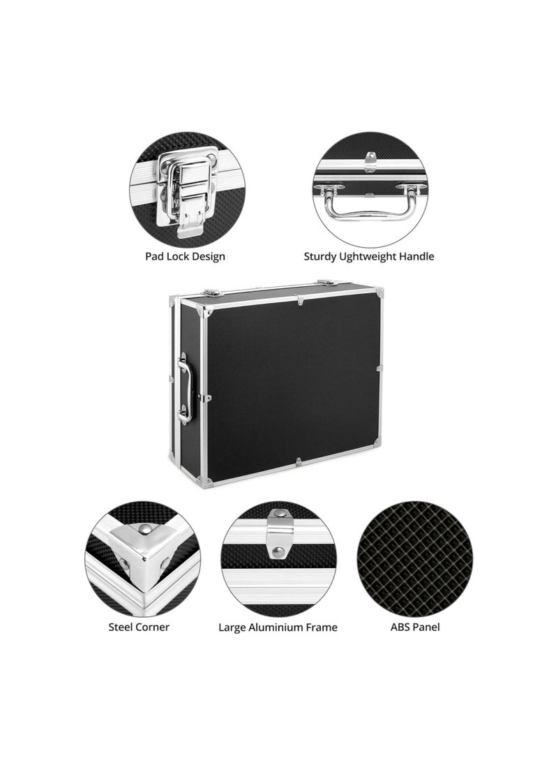 Generic - Coin Storage Box, 100 Graded Coin Slab Case, Trading Card Storage Box for PCGS, NGC & More, Coin Holder Display Case, Coin Collection Supplies, Black - Image 1