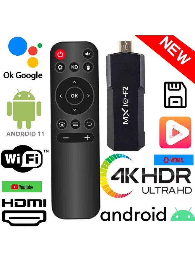 MX10-F2 4K Android TV Stick with Voice Remote, Dual-Band WiFi & Bluetooth - Image 4