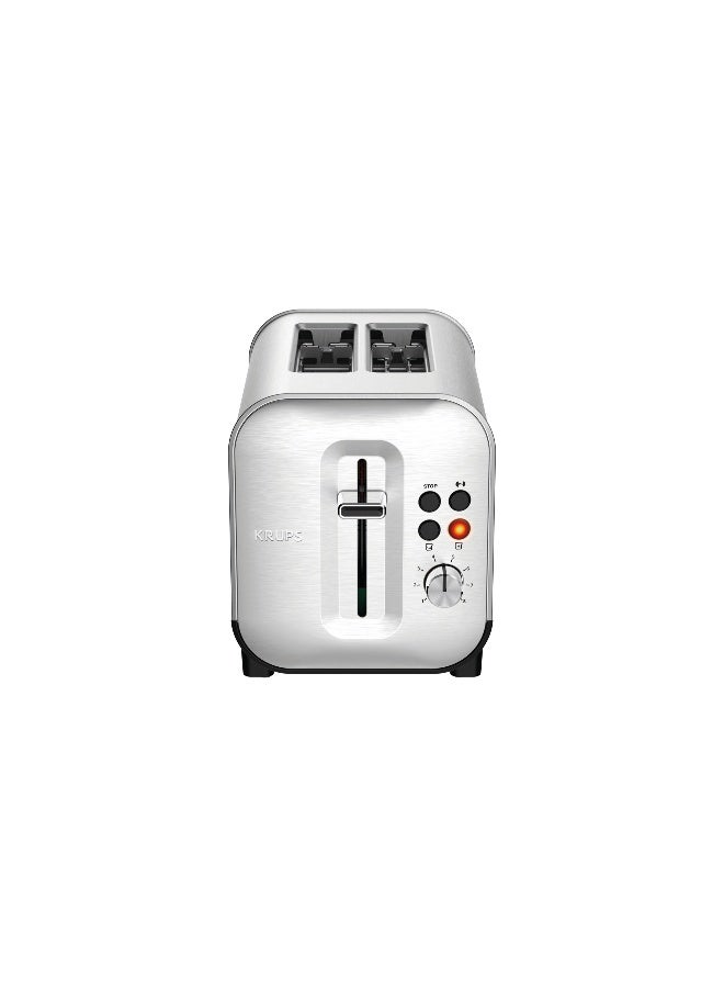 KRUPS First Toaster 2 Slots | Customized Toasting | 4 Functions | 850 W | 8 Browning Levels | High-Lift Lever | Stainless Steel | KH682DM0 850 W KH682DM0 Stainless steel - Image 2