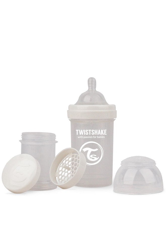 TWISTSHAKE Twistshake Anti Colic Baby Bottles - Premium 180ml/6oz Bottles for a Comfortable Feeding Experience for Baby Care - White - Image 1