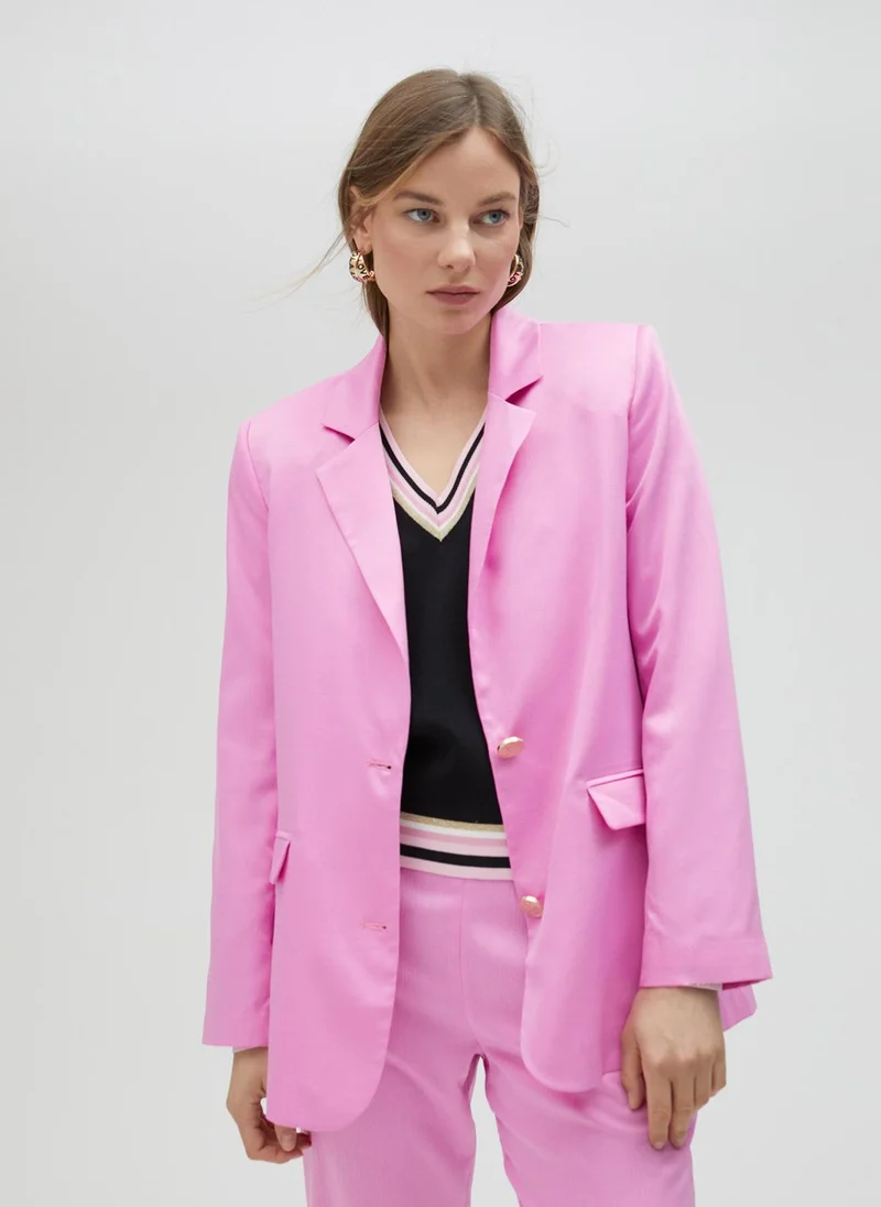 Lola Casademunt Oversize satin blazer