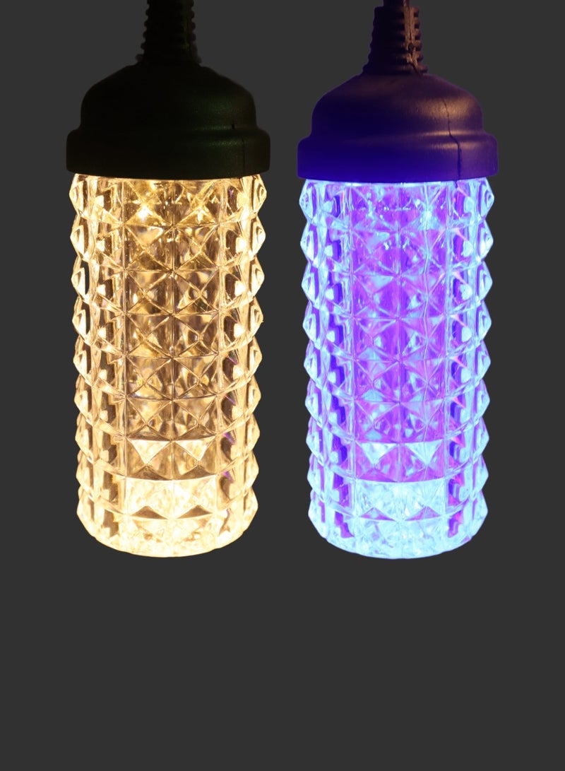 يوويل أضواء رمضان 10 مصابيح LED سلسلة أضواء خرافية RGB في الهواء الطلق ضوء الفناء لحديقة ديكور الحفلات ضوء 5 متر سلسلة أضواء خارجية أضواء زينة رمضان  - Image 1