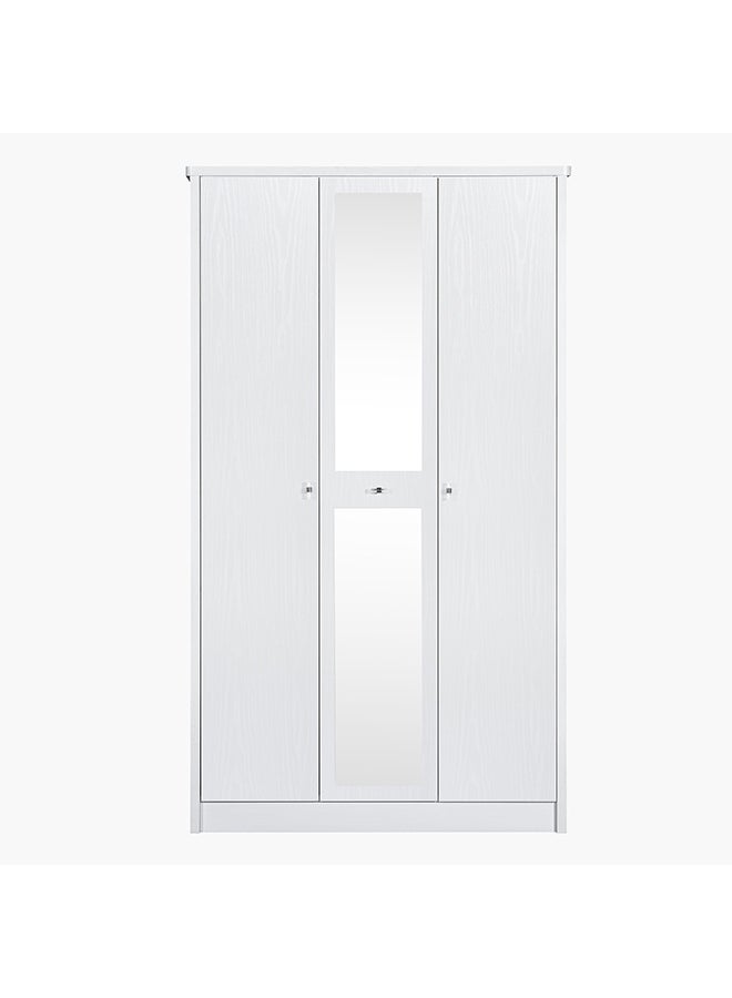 Home Box Cornell 3-Door Wardrobe with Mirror - Image 4