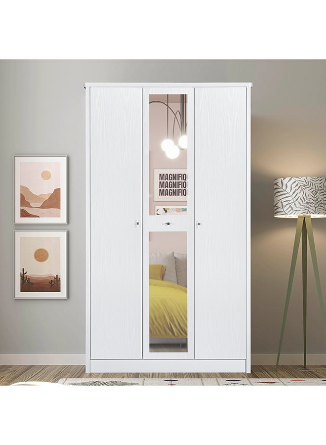 Home Box Cornell 3-Door Wardrobe with Mirror - Image 1
