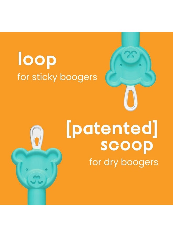 oogiebear - oogiebear: BearPair Baby Nose Cleaner & Ear Wax Removal Tool with Nasal Aspirator - Safe Booger & Earwax Removal for Newborns, Infants, Toddlers - Essential Baby Stuff, Diaper Bag Must-Have - Orange - Image 1