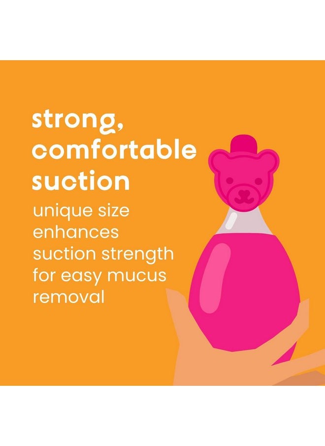 oogiebear - oogiebear: BearPair Baby Nose Cleaner & Ear Wax Removal Tool with Nasal Aspirator - Safe Booger & Earwax Removal for Newborns, Infants, Toddlers - Essential Baby Stuff, Diaper Bag Must-Have - Orange - Image 1