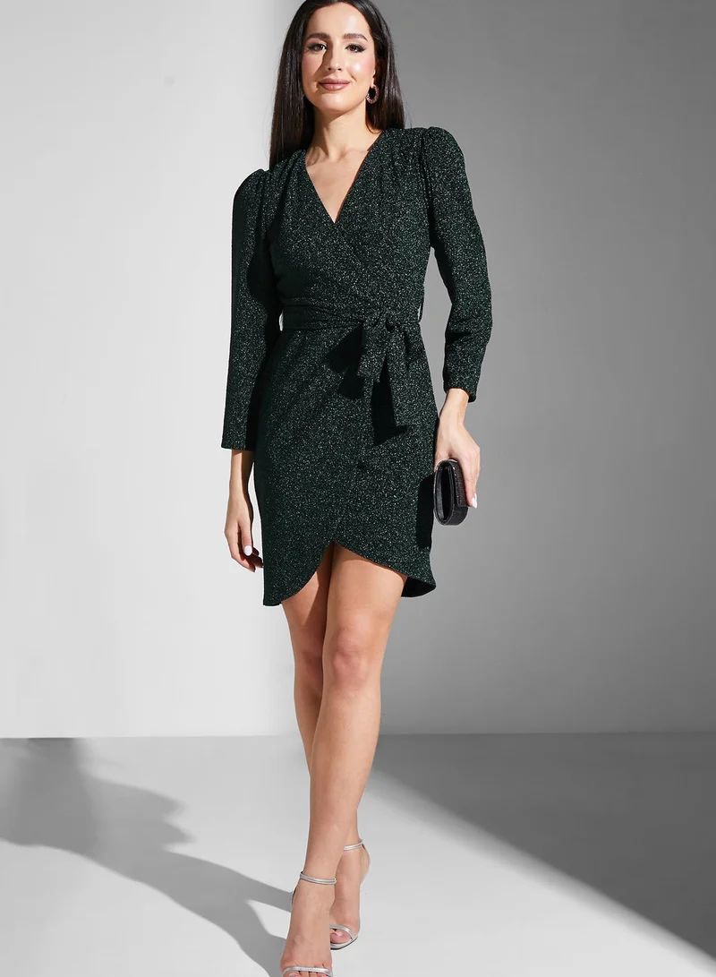 Ella Limited Edition Wrap Shimmer Dress