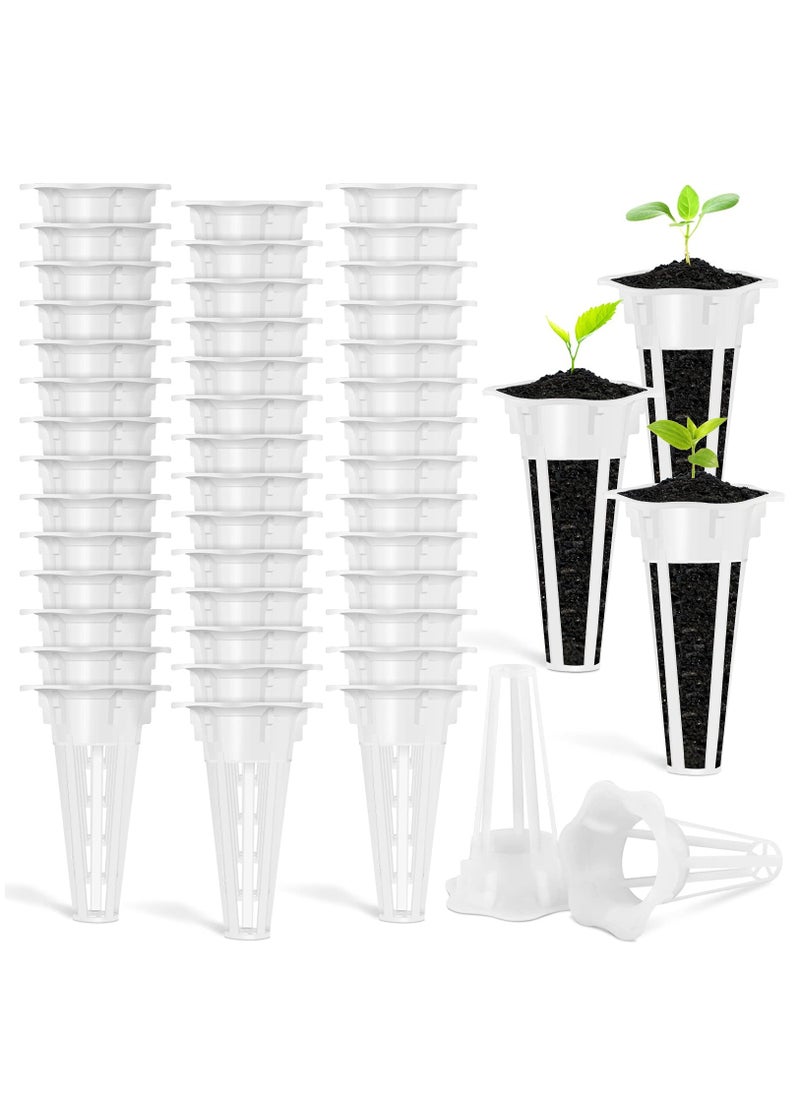 KASTWAVE 50PCS Grow Baskets, Plant Growing ContainersReplacement Grow Basket Plant Pod for Grow Sponges and Hydroponic Growing System White  - Image 1