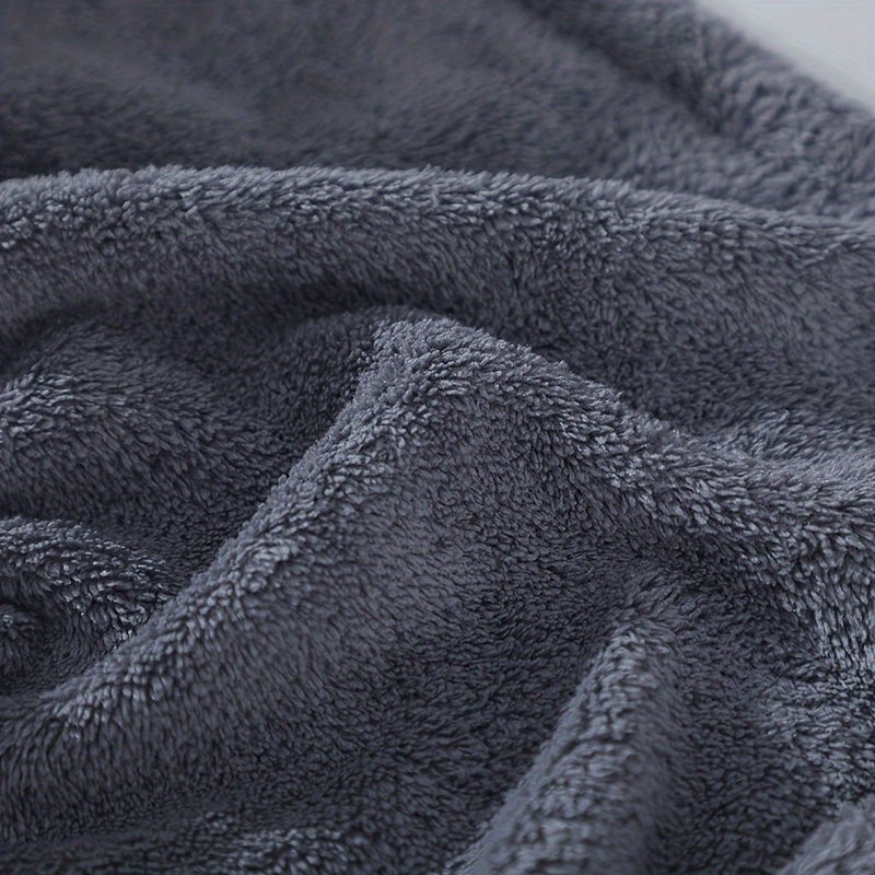 2 Pack Gray Quick Dry Microfiber Hair Towel Wrap Super Absorbent Wet Hair Drying Cap Soft Hair Scarf Post Shower Swimming Spa Travel Portable Hair Dryer Accessory 66 X 25.4 Cm - Image 5