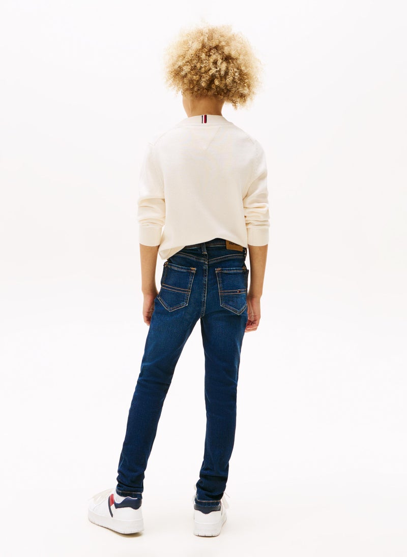 TOMMY HILFIGER Kids Scanton Slim Fit Jeans - Image 2