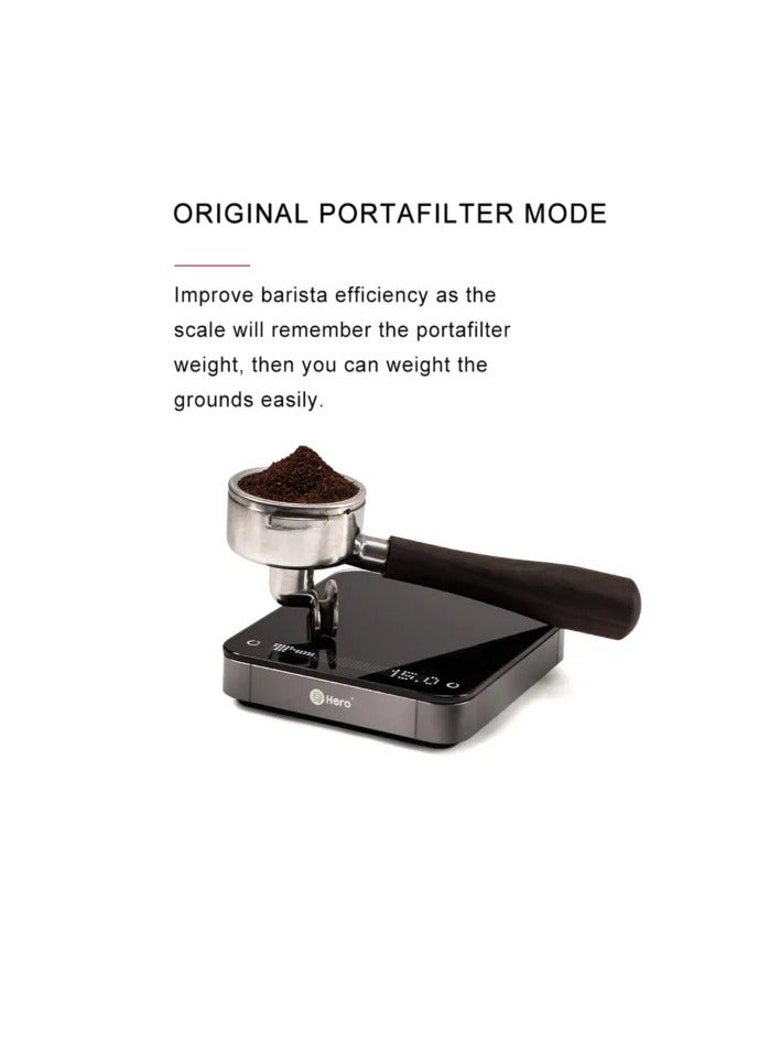 zeroHero Coffee Scale V2.0 – Aluminum Alloy/ABS/Glass, 0.5g-2000g  - Image 3